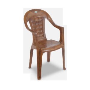 Plastic Moulded High Back Chair with Arm Rest