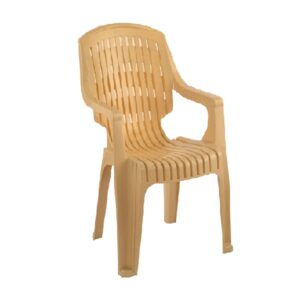 Plastic Moulded High Back Chair with Arm Rest