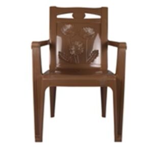 Plastic Moulded High Back Chair with Arm Rest