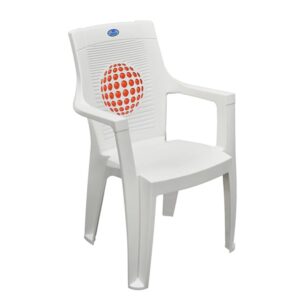 Plastic Moulded High Back Chair with Arm Rest