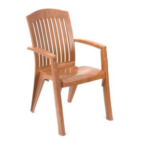 Plastic Moulded Chair with Arm Rest