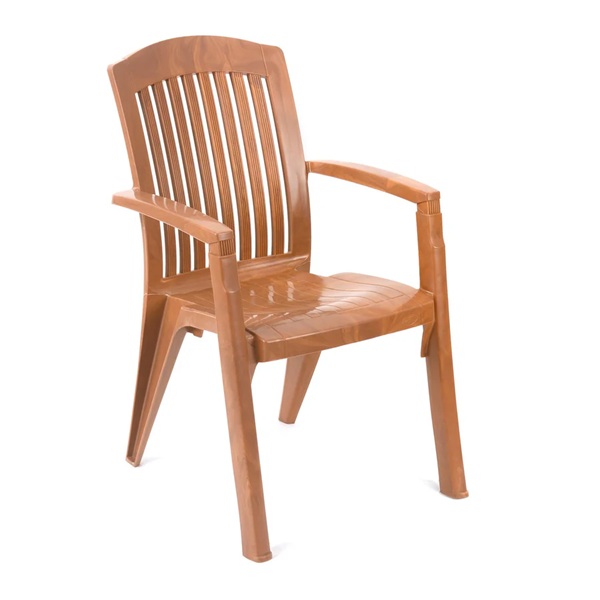 Plastic Moulded Chair with Arm Rest