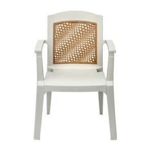 Plastic Moulded High Back Chair with Arm Rest